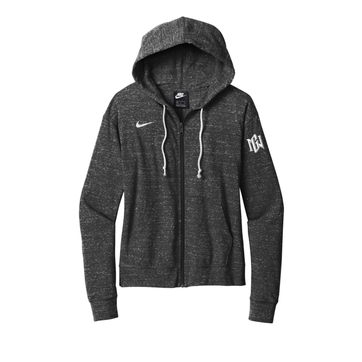 Women's Nike Gym Vintage Full-Zip Hoodie - Black, S